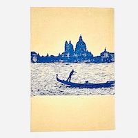 ブックカバー文庫(30枚)ベニス柄