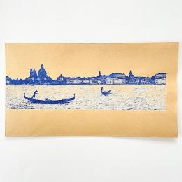 ブックカバー文庫(100枚)ベニス柄