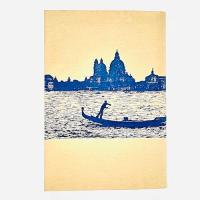 ブックカバー文庫(100枚)ベニス柄