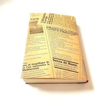 文庫サイズカバー(30枚)ニュースペーパー柄